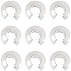 20Pcs 925 Sterling Silver Crimp Bead Cover STER-BBC0009-49-7