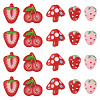 30Pcs 5 Styles Opaque Acrylic Beads MACR-TA0002-94-3