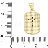 Religion Cross Brass Micro Pave Clear Cubic Zirconia Pendants CU-CBA83A6-03H-G03-3