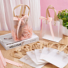 Rectangle Frosted PVC Packing Tote Bags ABAG-WH0032-128-4