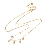 304 Stainless Steel Crystal Rhinestone Pendant Necklaces for Women NJEW-F378-01G-03-4