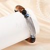 Opaque Acrylic Tube Beaded Stretch Bracelets BJEW-JB14454-4