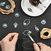 12Pcs 6 Styles Dyed Synthetic Turquoise Pendants FIND-SZ0019-80-5