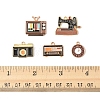 25Pcs 5 Styles Alloy Enamel Pendants ENAM-FS0003-14-5