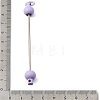 Plastic Beadable Keychain Bar for Jewelry Making DIY Crafts AJEW-C040-01A-1-3