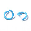 Spray Painted Iron Open Jump Rings IFIN-T017-04A-05-2