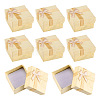 Square Paper Jewelry Gift Boxes with Bowknot CON-TAC0010-80D-2