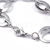 304 Stainless Steel Link Chain Bracelets BJEW-G582-58P-2