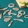 14Pcs 7 Styles Transparent Resin & Walnut Wood Pendants RESI-BY0001-06-20