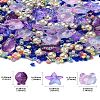 Ocean Theme Diy Painted Glass Beads DIY-YW0008-82B-3