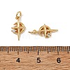 SHEGRACE Brass Clear Cubic Zirconia Charms XGRQ3P854-575G-3