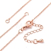 1.3MM Brass Cable Chain Necklace Making NJEW-D302-76RG-1