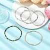 Natural Gemstone Beaded Stretch Bracelets for Women Men BJEW-JB14131-1