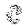 304 Stainless Steel Cuff Rings RJEW-M019-43P-1