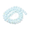 Plating Natural Selenite Beads Strands G-G120-A01-01-03-3