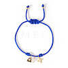 304 Stainless Steel & Brass & Natural Shell Charm Bracelets HP8667-3-1