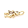 Brass Micro Pave Cubic Zirconia Pendants ZIRC-I356-17G-B04-2