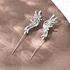 Butterfly 316 Stainless Steel Ear Wrap Crawler Hook Earrings AJEW-C044-21AS-3