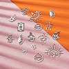 20Pcs 10 Style 201 Stainless Steel Laser Cut Charms STAS-SZ0002-67P-3