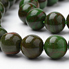 Natural Picture Jasper Beads Strands G-S272-4mm-03-3