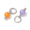 Dyed Natural Freshwater Shell Pendants PALLOY-JF05441-02-2