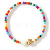 Colorful Round Glass Seed Bead Stretch Bracelets AO5283-6-1