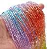 Transparent Painted Glass Beads Strands X1-DGLA-A034-T3mm-A12-2