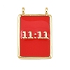 Brass Enamel Pendants KK-L251-01G-C-2