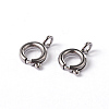 304 Stainless Steel Spring Ring Necklace End Clasps STAS-G170-01P-1