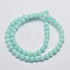 Natural Malaysia Jade Beads Strands G-A146-6mm-B07-2