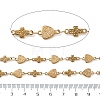 Hammered 304 Stainless Steel Triangle & Cross Link Chains SA-CBA21A8-01G-02-2