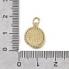Brass Clear Cubic Zirconia Charms KK-G602-10G-3