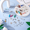  DIY Natural & Synthetic Mixed Gemstone Bullet Pendant Necklace Making Kit DIY-TA0004-91-12