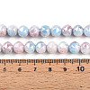 Electroplate Glass Beads Strands X-GLAA-N010-8mm-04-4