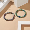 Natural Calcite Beaded Stretch Bracelet Sets BJEW-JB09201-2