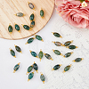 30Pcs Natural Moss Agate Connector Charms FIND-DC0003-54-4