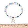 Ocean Alloy Charm Bracelets BJEW-MZ00338-03-4