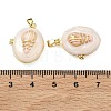 Brass Locket Pendants KK-A294-12G-02-3