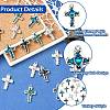 15Pcs 5 Colors Alloy Enamel with Rhinestone Pendants FIND-CJ0005-93-3