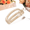 Oval PC Plastic Claw Hair Clips PW-WG959E1-06-1