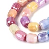 Anti-Tarnish Electroplate Glass Beads Strands EGLA-N027-03A-01-3
