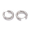 Tarnish Resistant 201 Stainless Steel Huggie Hoop Earrings EJEW-L256-05R-P-2