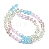 Electroplate Glass Beads Strands EGLA-D300-06-6mm-08-3