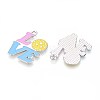 Alloy Enamel Sports Pendants ENAM-T022-76P-2