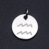 Non-Tarnish 201 Stainless Steel Charms STAS-T049-T643-11P-1