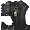 Ocean Natural Cultured Freshwater Pearl & Natural Paua Shell Dangle Earrings for Women EJEW-JE07137-2