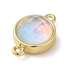 Synthetic Opal Connector Charms KK-S370-05G-3