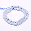 Natural Blue Lace Agate Beads Strands G-F509-63-01-2