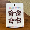 Metal Enamel Snap Hair Clips PW-WG7630D-02-1