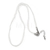 3.5MM Polyester Metallic Cord Braided Cord Necklace Making FB-CBAA152-01P-10-1